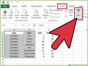 Cara Filter di Excel