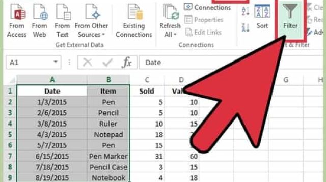 Cara Filter di Excel