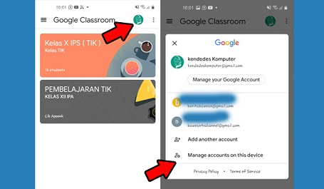 Cara Keluar dari Kelas di Google Classroom