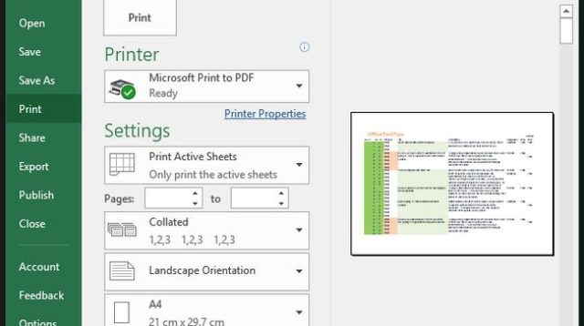 Cara Export Excel ke PDF