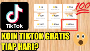 Cara mendapatkan koin tiktok gratis