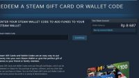 Cara Redeem Steam Wallet