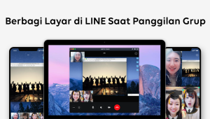 Cara Share Screen di Line