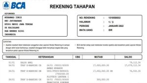 Cara Membuat Rekening Koran BCA