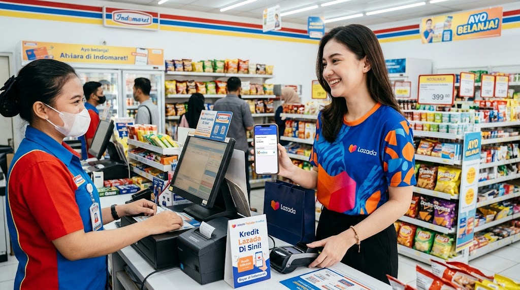 Cara Kredit di Lazada Lewat Indomaret