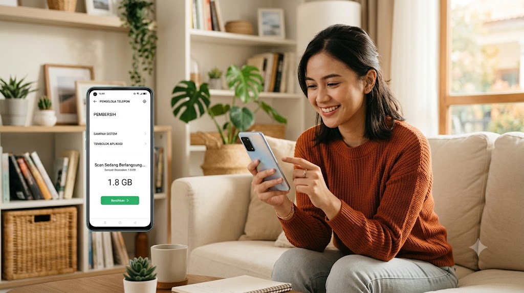 Cara Membersihkan Sampah di Hp Oppo